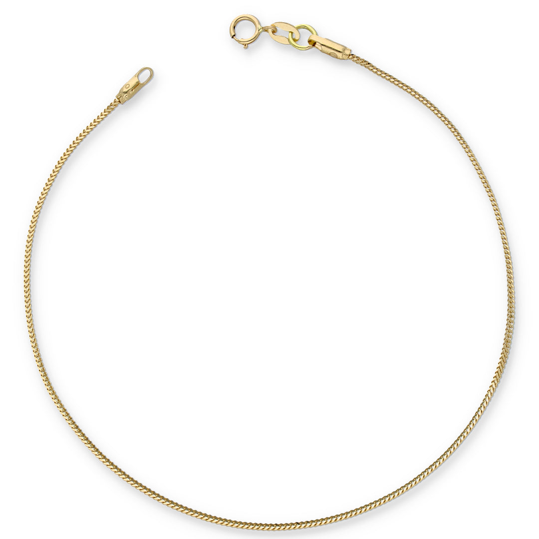 Gold Curb Bracelet 18KT - FKJBRL18KU6341