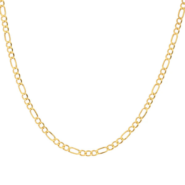 Gold 18 Inches Figaro Chain 18KT - FKJCN18KU6555