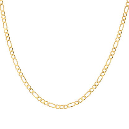 Gold 18 Inches Figaro Chain 18KT - FKJCN18KU6555