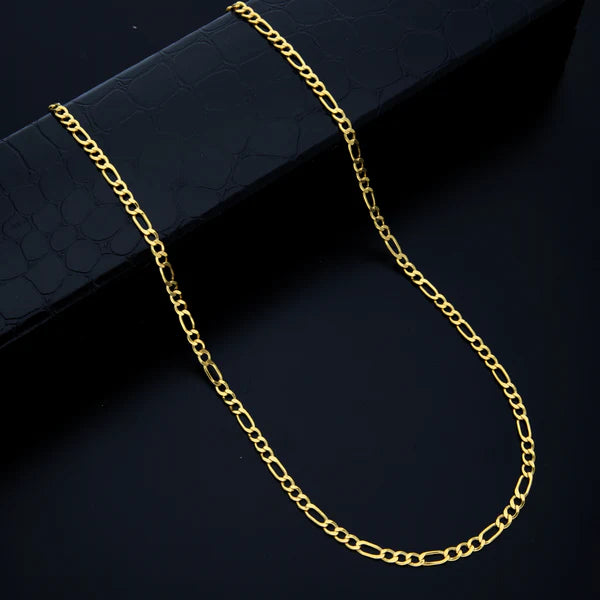 Gold 18 Inches Figaro Chain 18KT - FKJCN18KU6555