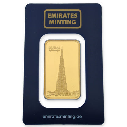 Emirates Minting 1 Ounce Burj Khalifa Gold Bar 999.9 Purity - FKJGBR24K2294