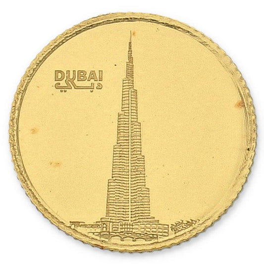 Emirates Minting Burj Khalifa 1 Gram Gold Coin 999.9 Purity - FKJCON24K2306