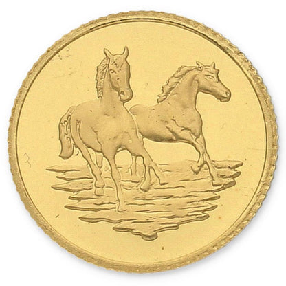 Emirates Minting Arabian Horse 1 Gram Gold Coin 999.9 Purity - FKJCON24K2307