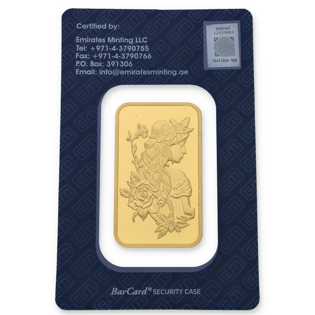 Emirates Minting 1 Ounce Gold Bar 999.9 Purity - FKJGBR24K2295