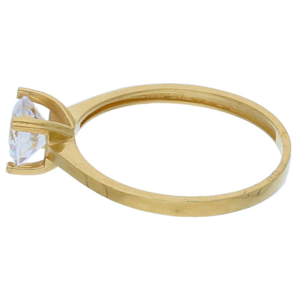 Gold Solitaire Ring 18KT - FKJRN18KU6389