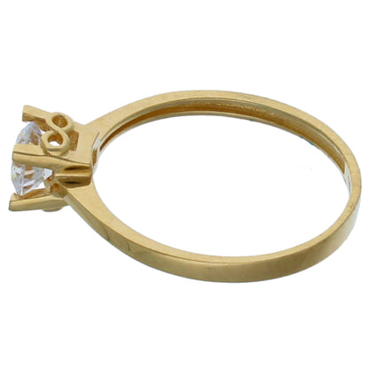 Gold Solitaire Ring 18KT - FKJRN18KU6376