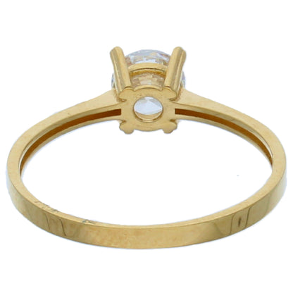 Gold Solitaire Ring 18KT - FKJRN18KU6372