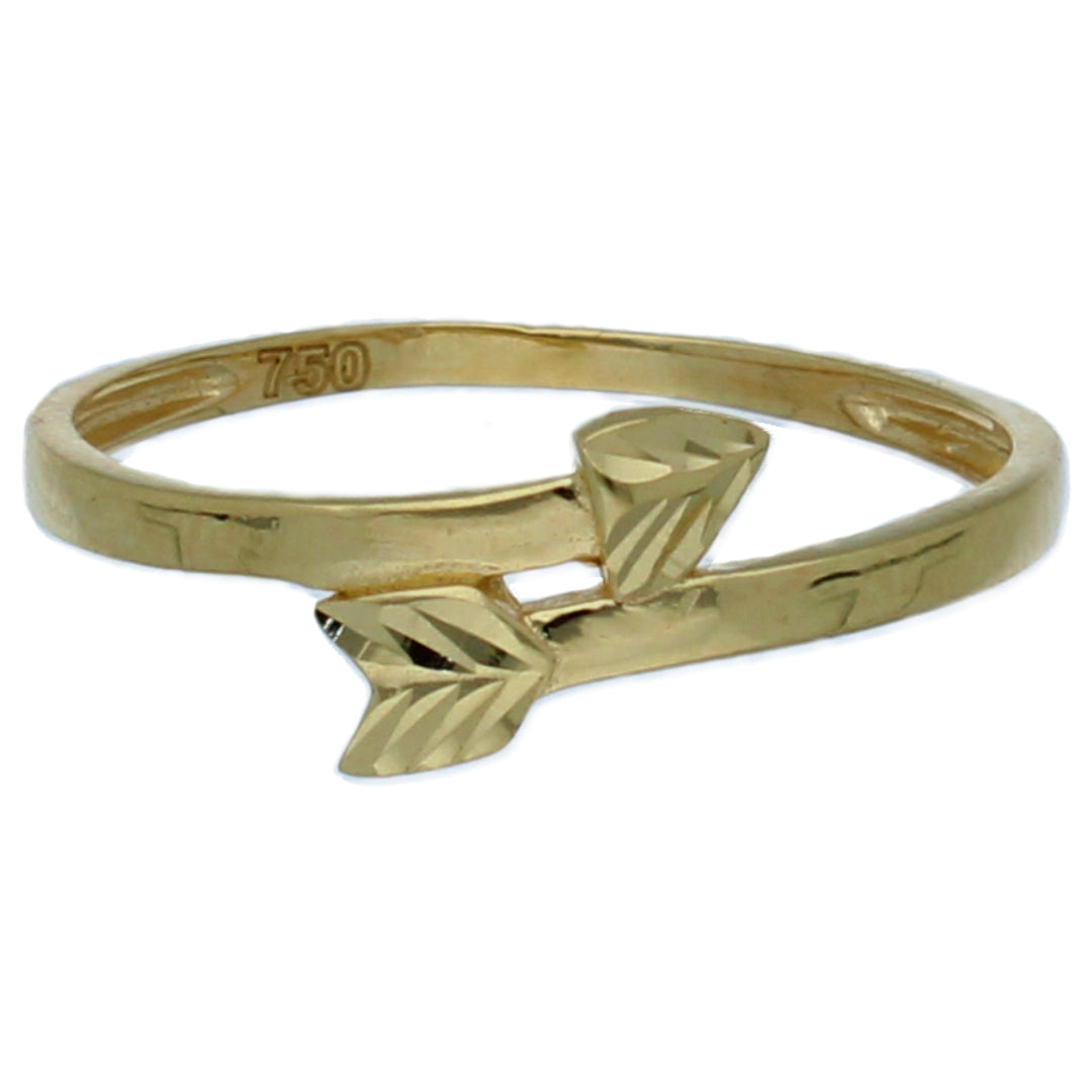 Gold Arrow Shaped Ring 18KT - FKJRN18KU6378