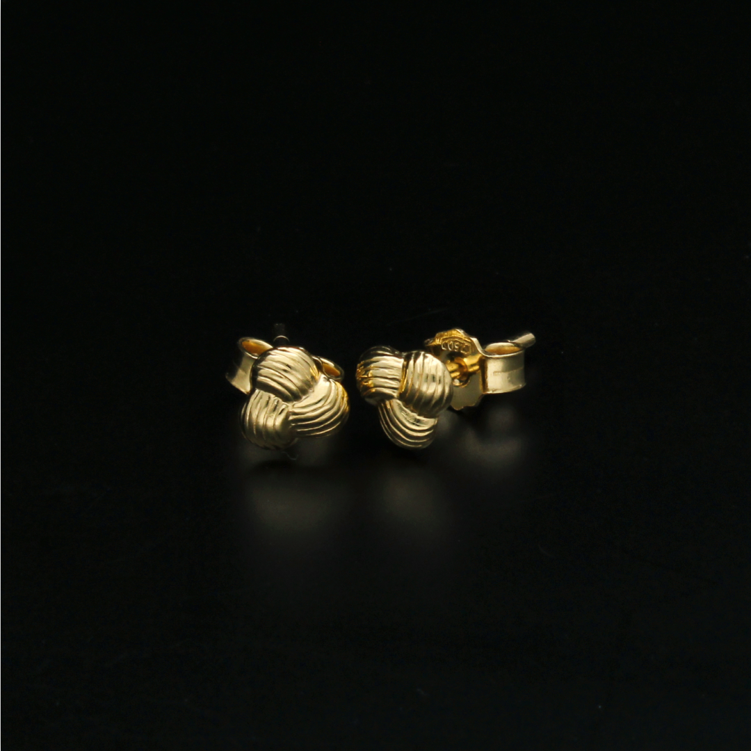 Gold Knot Earrings 18KT - FKJERN18KU6410