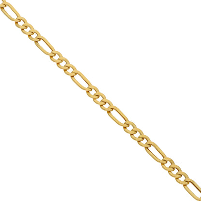 Gold Figaro Bracelet 18KT - FKJBRL18KU6431