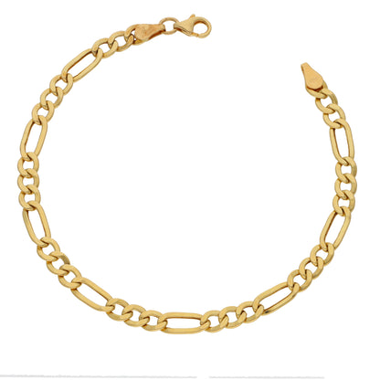 Gold Figaro Bracelet 18KT - FKJBRL18KU6431