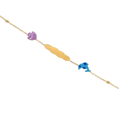 Gold Kids Bracelet 18KT - FKJBRL18KU6430