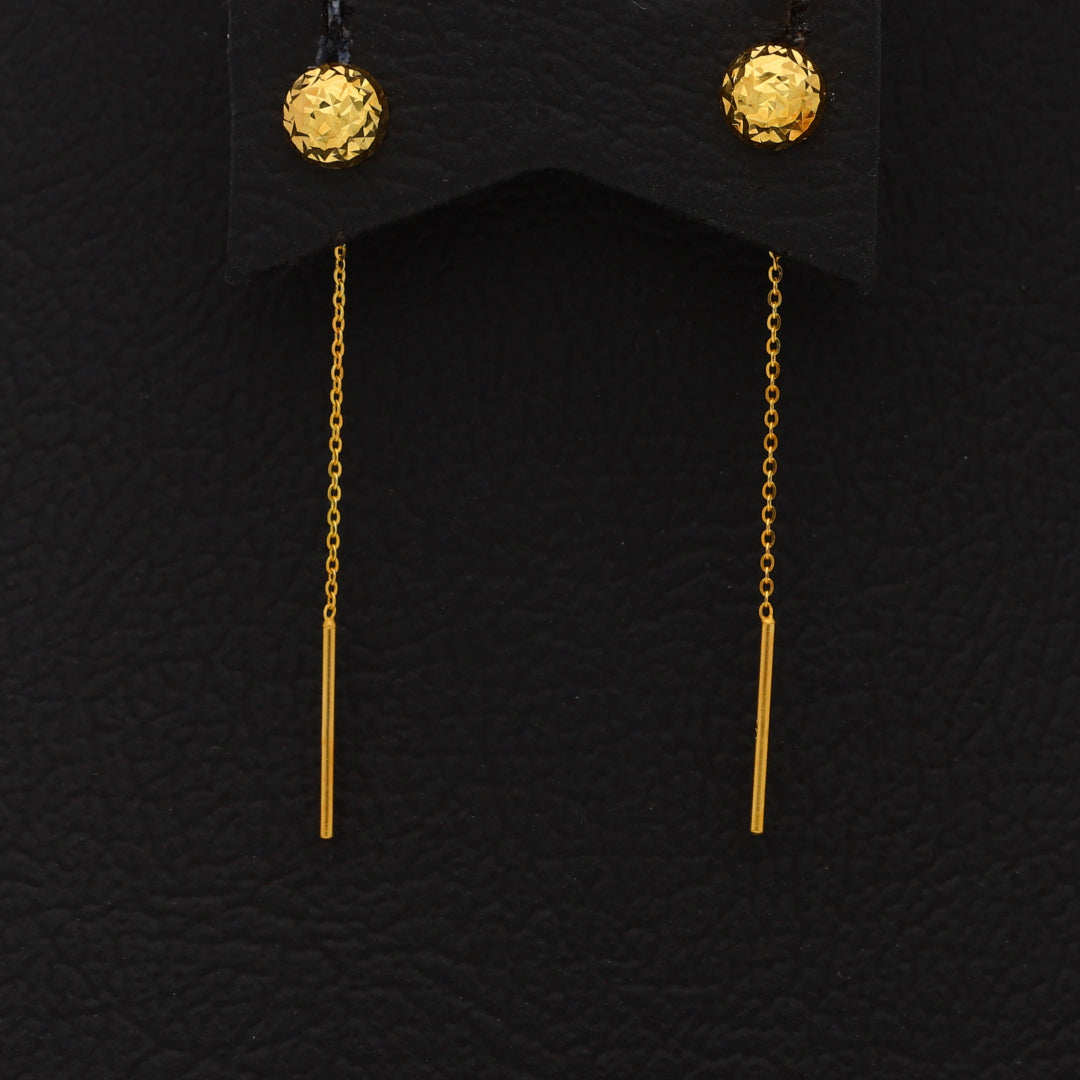 Gold Hanging Earring 18KT - FKJERN18KU6436