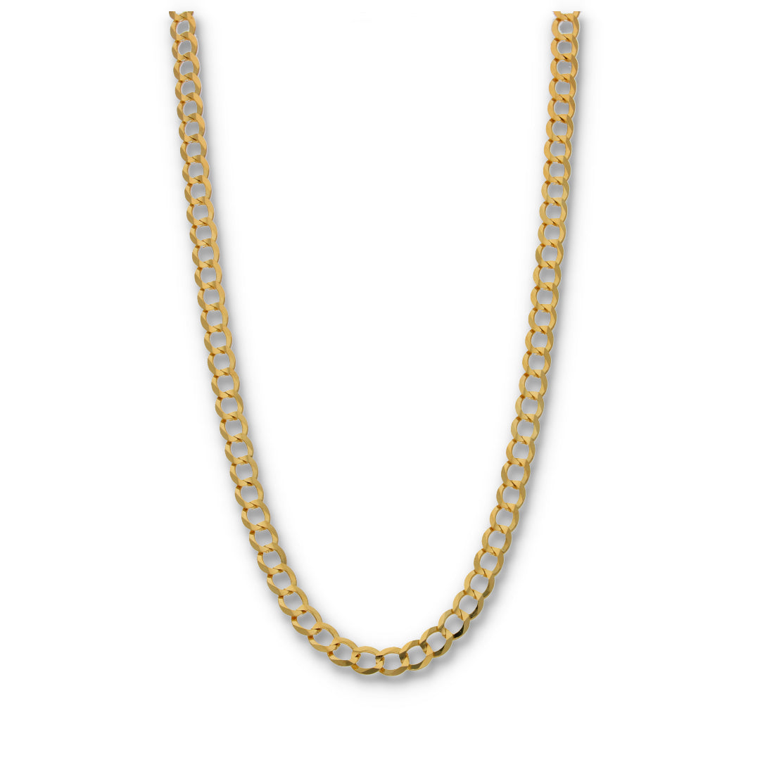 Gold 20 Inches Curb Chain 18KT  - FKJCN18KU6397