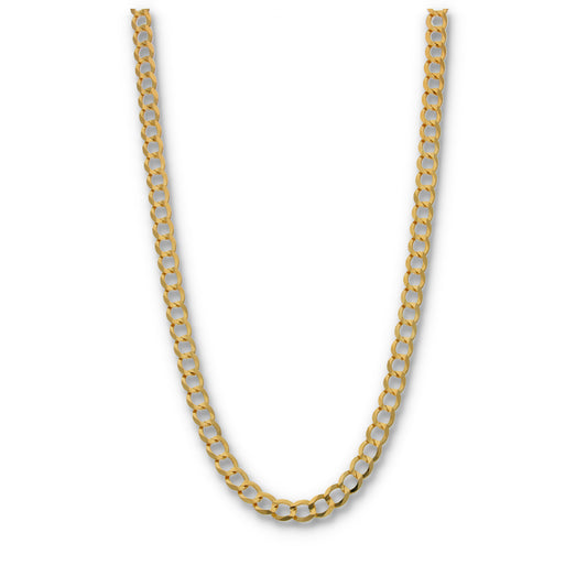 Gold 20 Inches Curb Chain 18KT  - FKJCN18KU6397