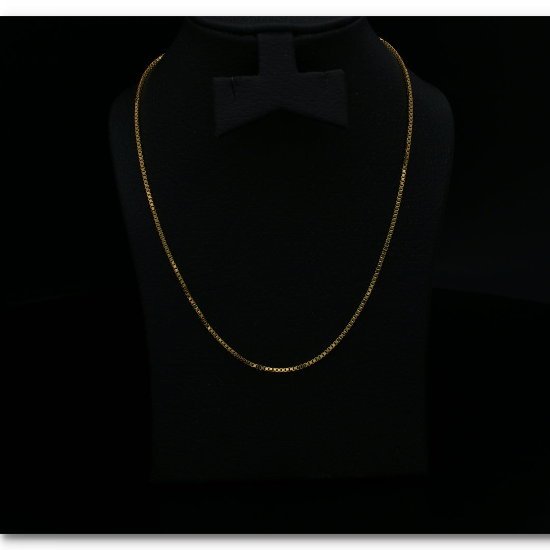 Gold Boxy Chain 18KT - FKJCN18KU6398