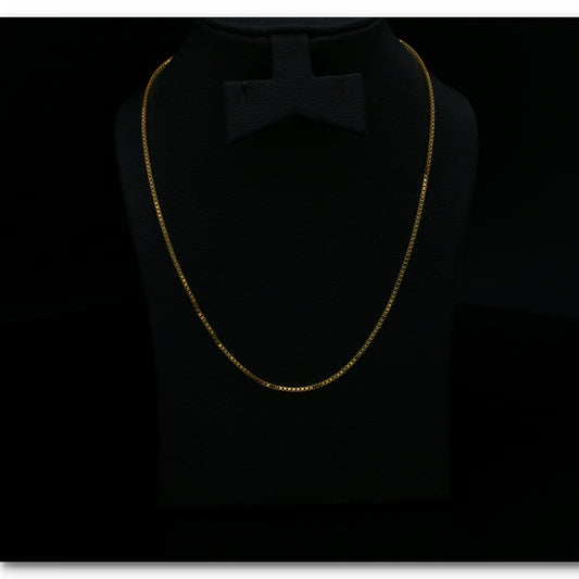 Gold Boxy Chain 18KT - FKJCN18KU6398