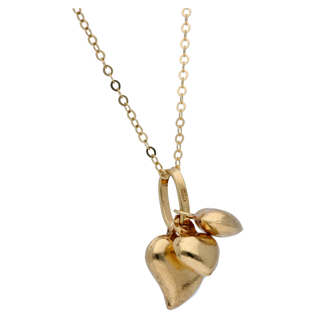 Gold Necklace (Chain with Heart Shaped Pendant) 18KT - FKJNKL18KU6535