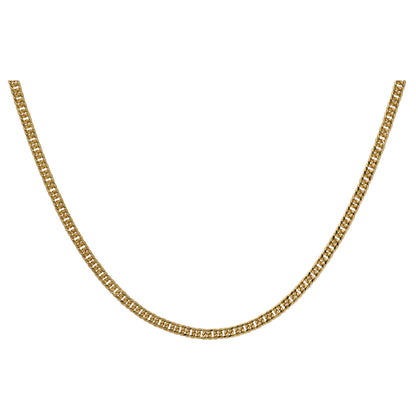 Gold 18 Inches Curb Chain 18KT - FKJCN18KU6546