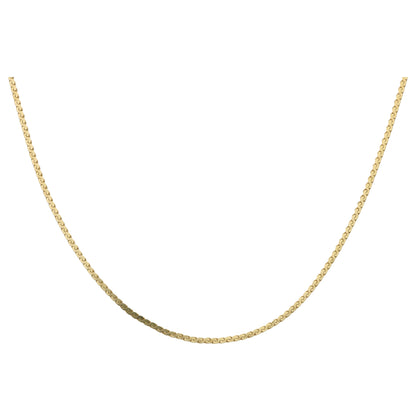 Gold 18 Inches Inter Link Chain 18KT - FKJCN18KU6549