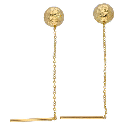 Gold Hanging Earrings 18KT - FKJERN18KU6550