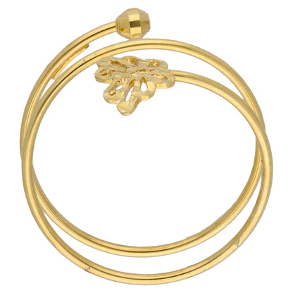 Gold Butterfly Spiral Shaped Ring 18KT - FKJRN18KU6540