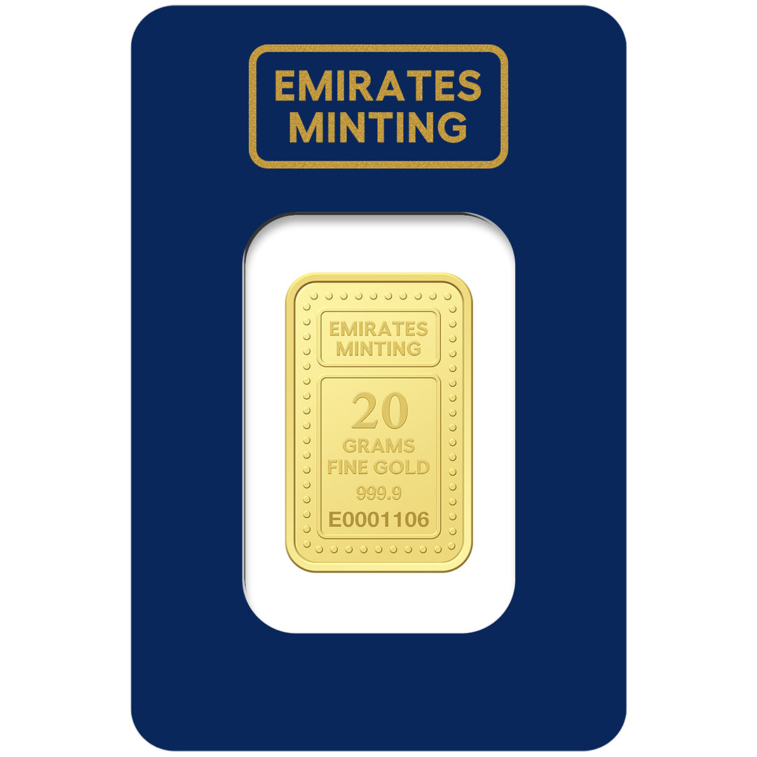 الإمارات لسك العملة 20 جرام عيار 999.9 سبيكة ذهب - FKJGBR24K2254