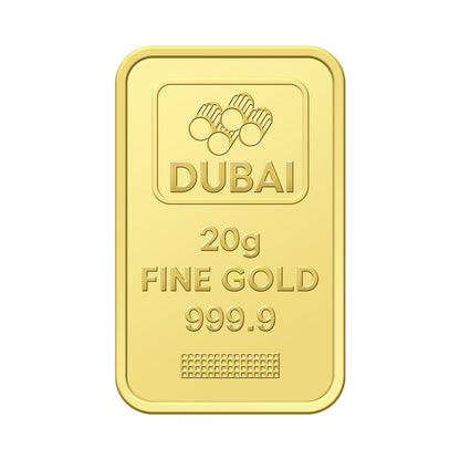 20 Grams Gold Bar 24KT - FKJGBR24K2242