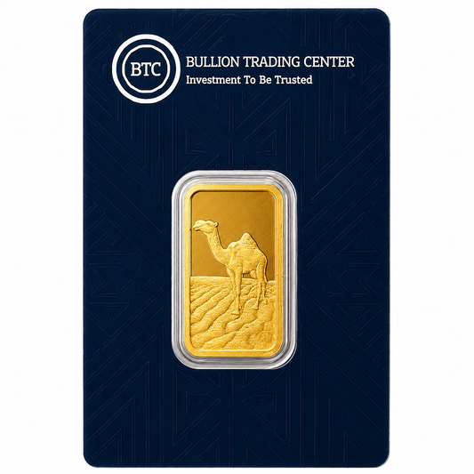 BTC 20 Gram Camel Gold Bar 24KT - FKJGBR24K7045