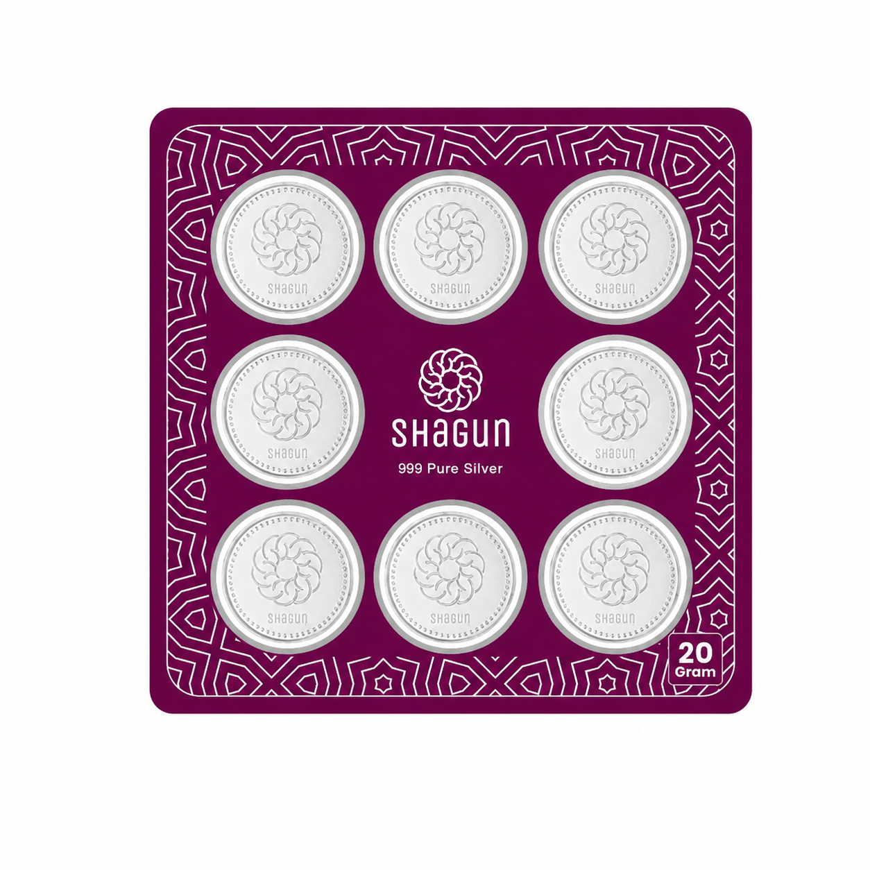 20 Grams Silver Coin Set With Box - FKJCONSL7022