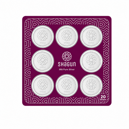 20 Grams Silver Coin Set With Box - FKJCONSL7022