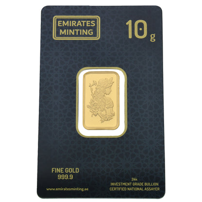 Emirates Minting 10 Grams Flower Lady Gold Bar 999.9 Purity - FKJGBR24K2340