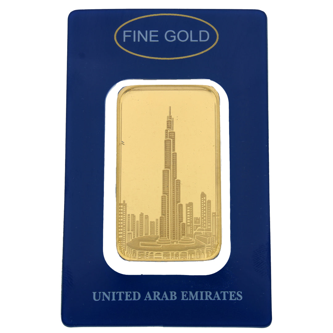 5 Tola Burj Khalifa Gold Bar 999.9 Purity - FKJGBR24K2334