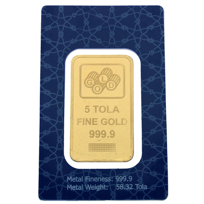 5 Tola Burj Khalifa Gold Bar 999.9 Purity - FKJGBR24K2334