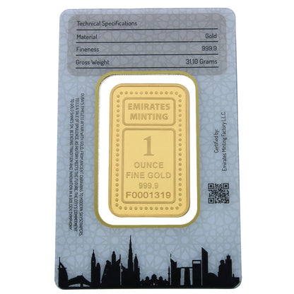 Emirates Minting 1 Ounce Flower Gold Bar 999.9 Purity - FKJGBR24K2335