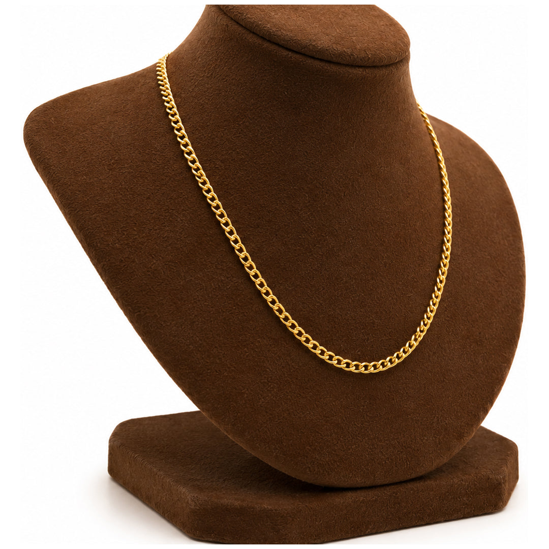 Pure Gold 24KT Chain 10 Grams  - FKJCN24KU7027