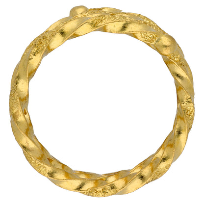 Gold 10 Grams Spiral Ring 24KT - FKJRN24KU6568