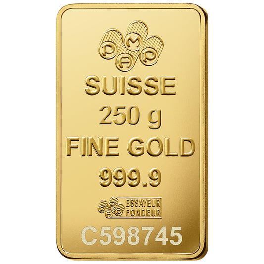 Pamp Suisse Queen Fortuna 250 Grams Gold Bar 24KT - FKJGBR24K2183