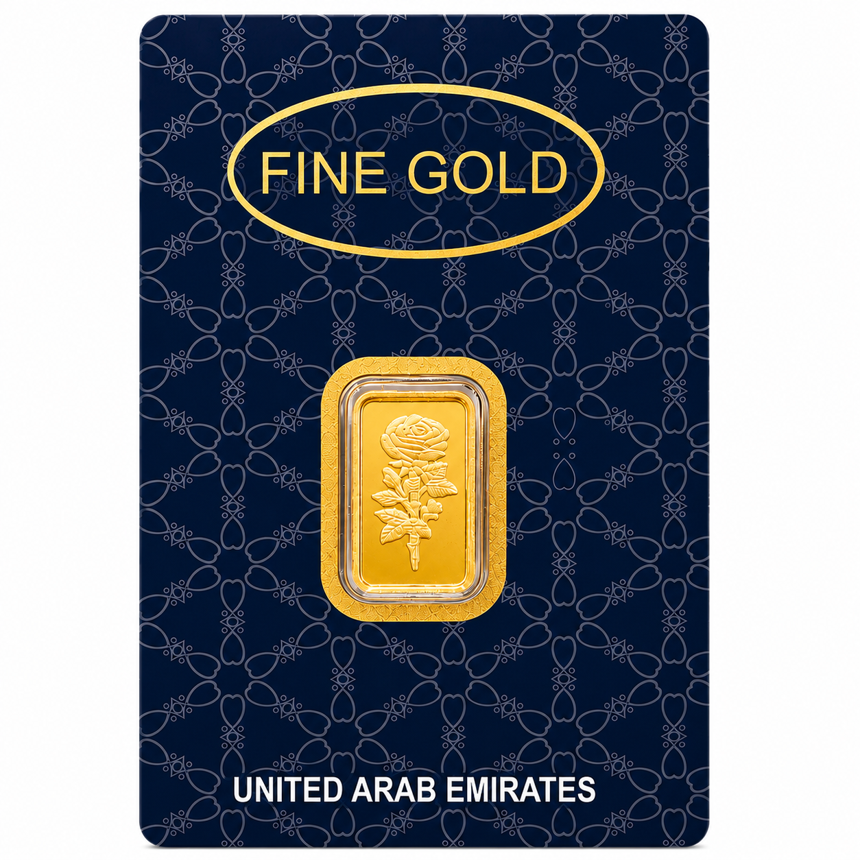 Dubai 2 Grams Pure 999.9 Fine Gold Bar - FKJGBR24K7035
