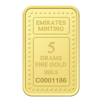الإمارات لسك العملة 5 جرام عيار 999.9 سبيكة ذهب - FKJGBR24K2249