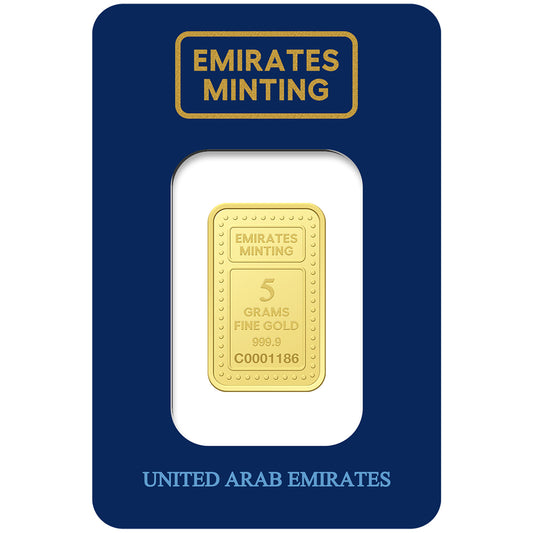 الإمارات لسك العملة 5 جرام عيار 999.9 سبيكة ذهب - FKJGBR24K2249