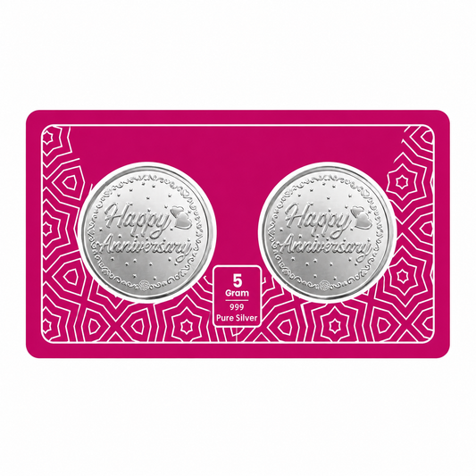 Happy Anniversary Box 5 Grams Silver Coin - FKJCONSL6993