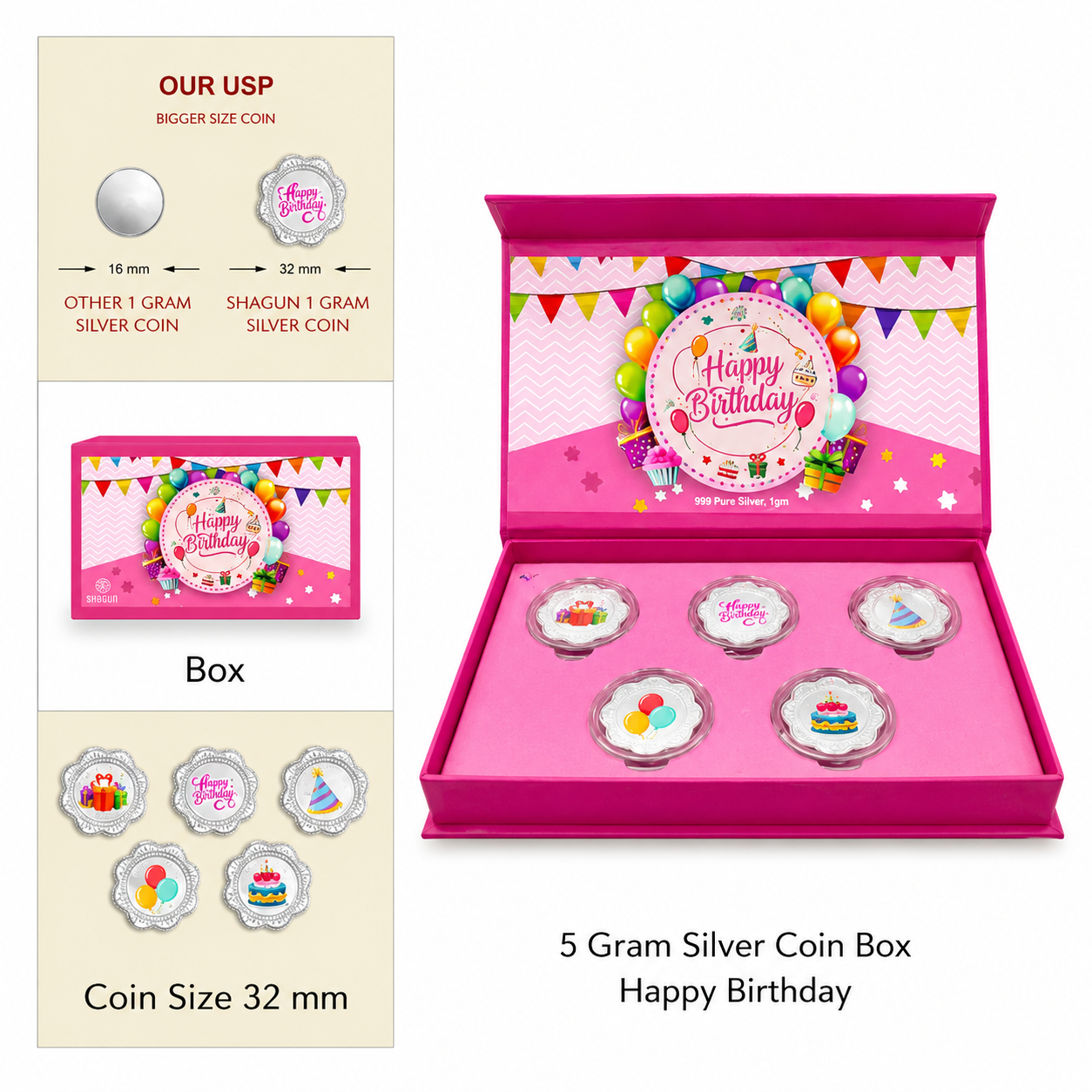 It's a Boy Box 5 Grams Colorized Silver Coin - FKJCONSL6990