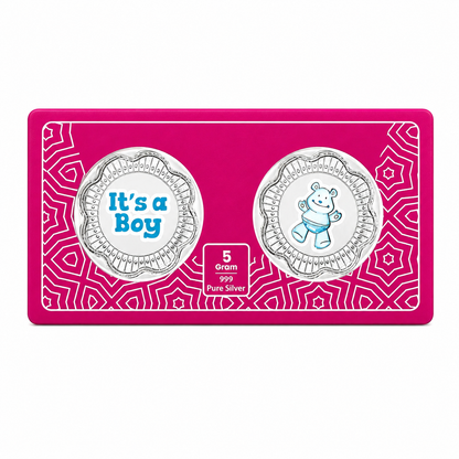 It's a Boy Box 5 Grams Colorized Silver Coin - FKJCONSL6990