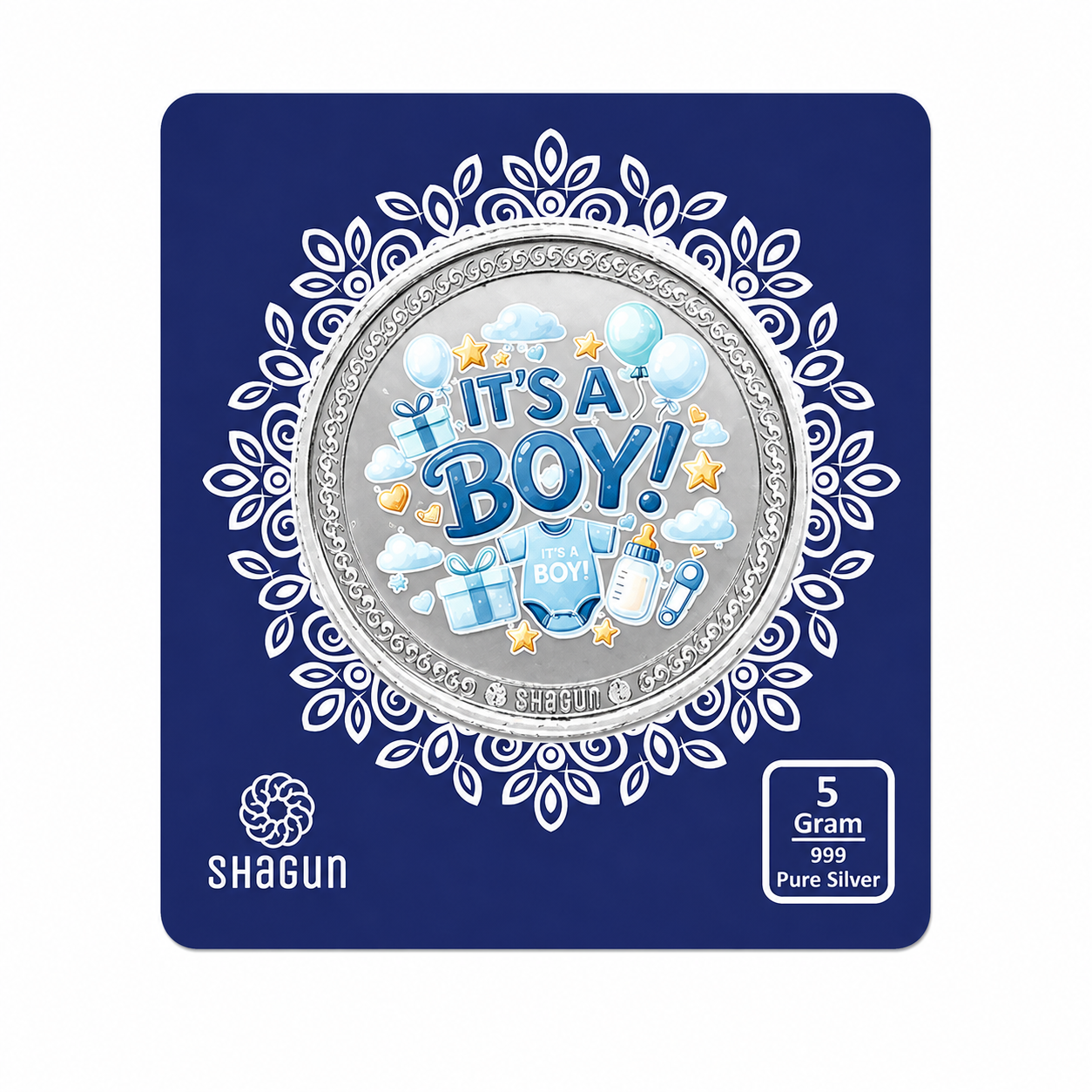 It's a Boy 5 Grams Colorized Silver Coin - FKJCONSL6982