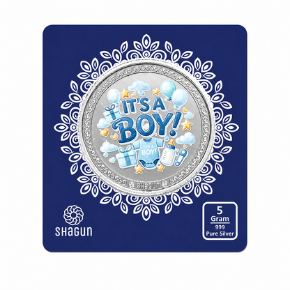 It's a Boy 5 Grams Colorized Silver Coin - FKJCONSL6982