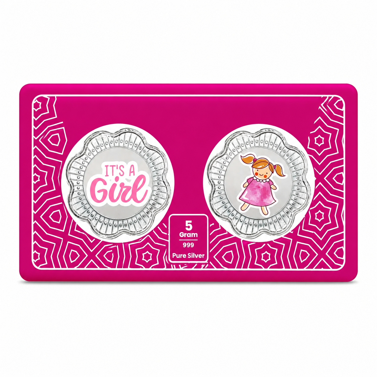 It's a Girl Box 5 Grams Colorized Silver Coin - FKJCONSL6991