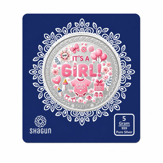 It's a Girl 5 Grams Colorized Silver Coin - FKJCONSL6984