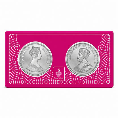 King & Queen Box 5 Grams Silver Coin - FKJCONSL6992