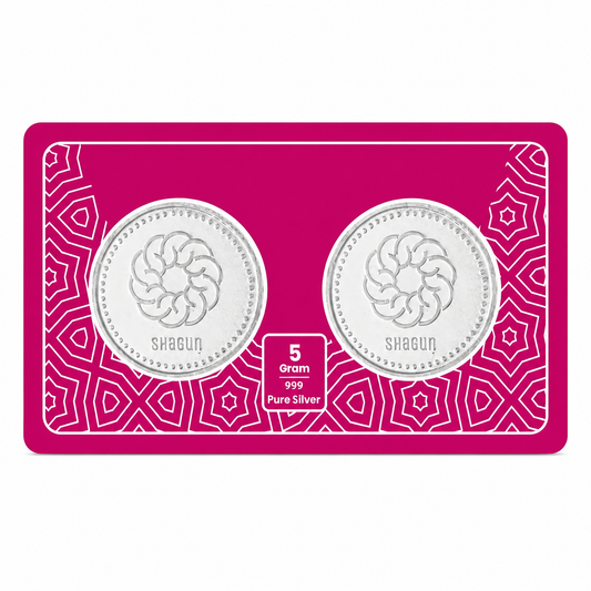 Shagun Box 5 Grams Silver Coin - FKJCONSL6994